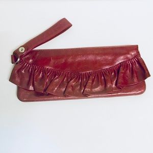 Burgundy Hobo International Clutch Bag